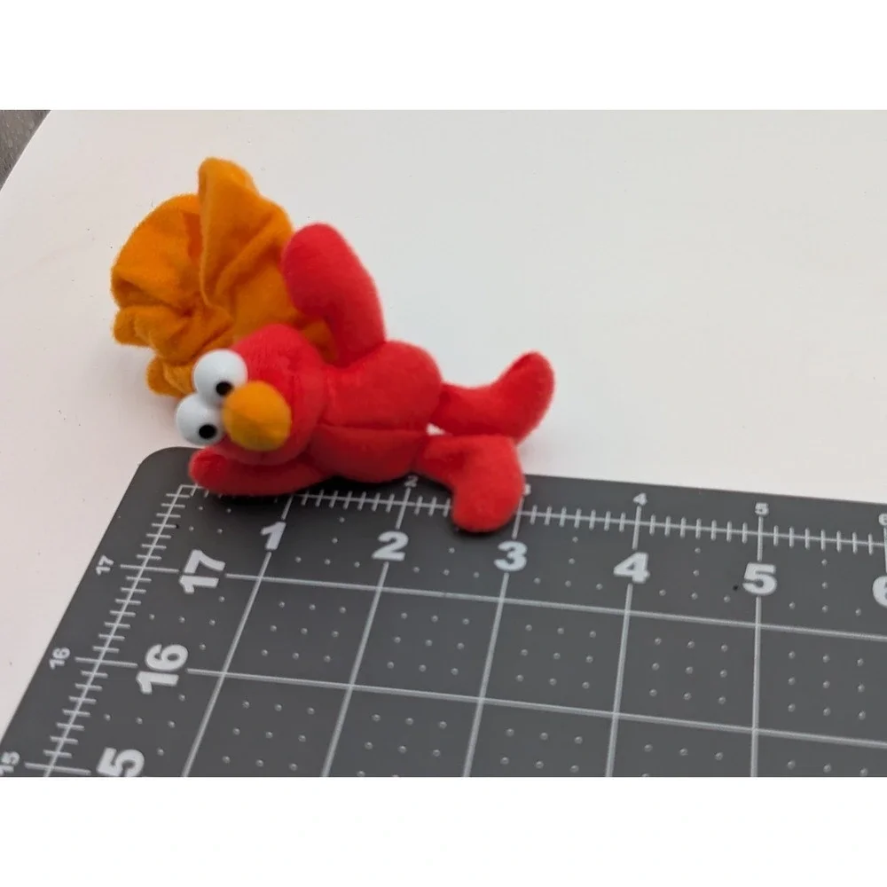 Henson Muppets Elmo Hair Tie Scrunchy Band Plush 3 Inch Stuffed Animal Toy‎